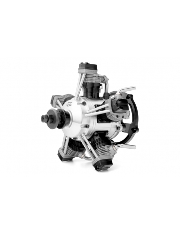 5 cilindrų radialinis keturtaktis variklis 64cc FS400AR RC lėktuvams | CyborgShop