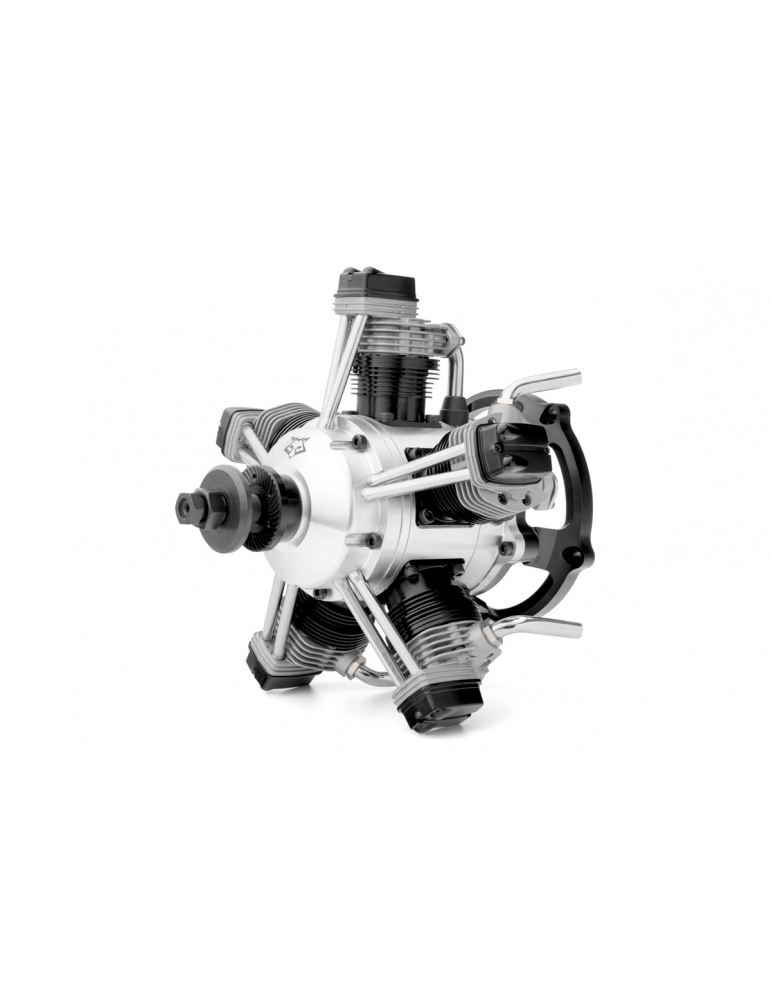 5 cilindrų radialinis keturtaktis variklis 64cc FS400AR RC lėktuvams | CyborgShop