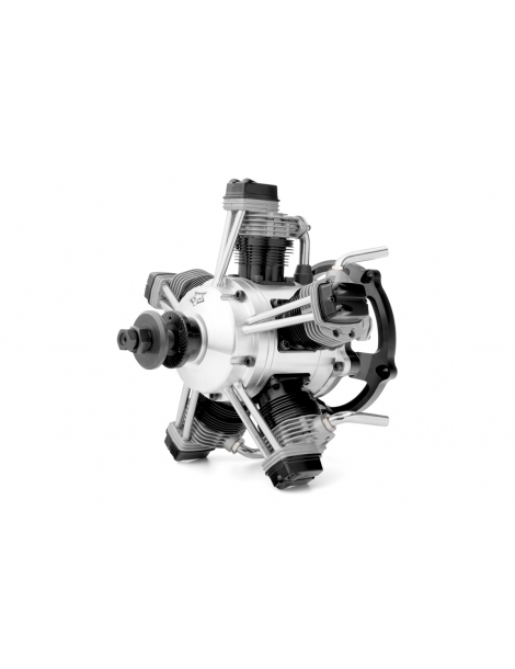 5 cilindrų radialinis keturtaktis variklis 64cc FS400AR RC lėktuvams | CyborgShop