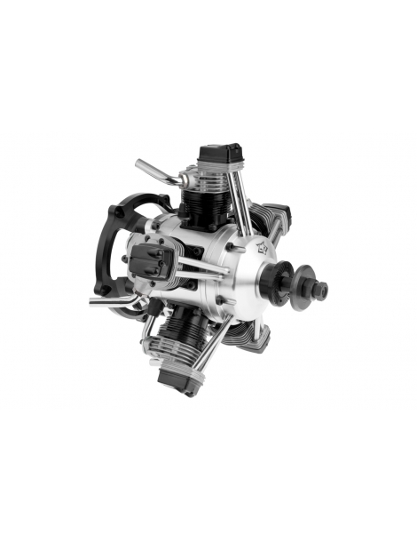 5 cilindrų radialinis keturtaktis variklis 64cc FS400AR RC lėktuvams | CyborgShop