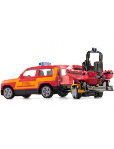 SIKU Blister - Land Rover Defender with Boat 1:50