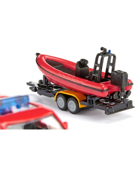 SIKU Blister - Land Rover Defender with Boat 1:50