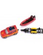 SIKU Blister - Land Rover Defender with Boat 1:50