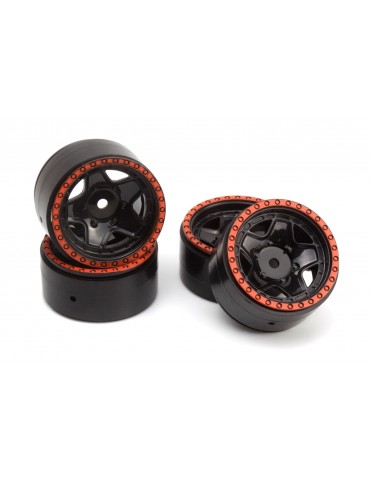 CL-5 Beadlock Wheel 1.2in (Red/4pcs)