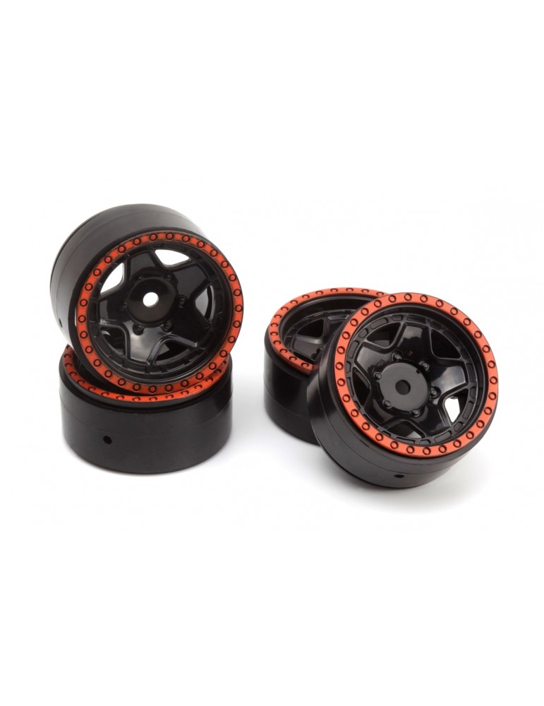 CL-5 Beadlock Wheel 1.2in (Red/4pcs)