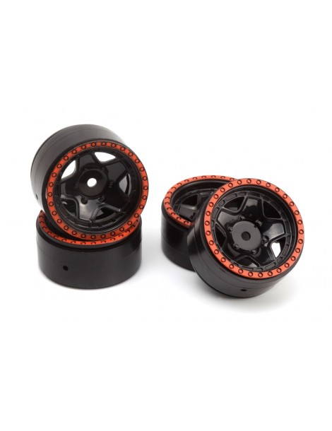 CL-5 Beadlock Wheel 1.2in (Red/4pcs)