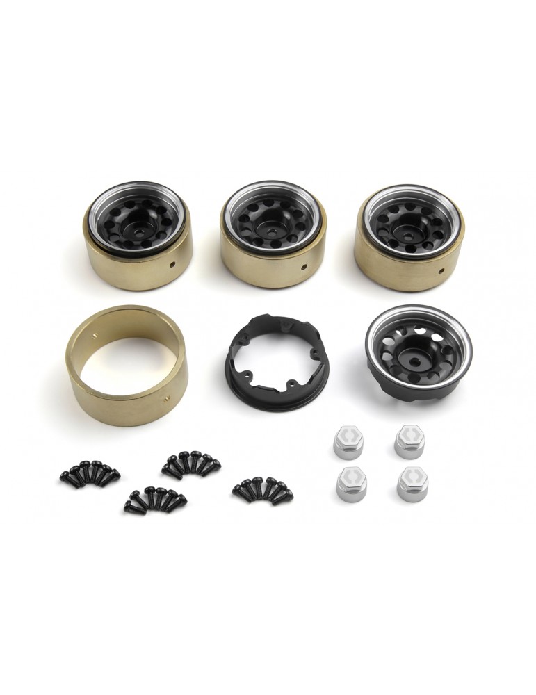CS-10 Aluminum Wheel 1.2in (Black/4pcs)