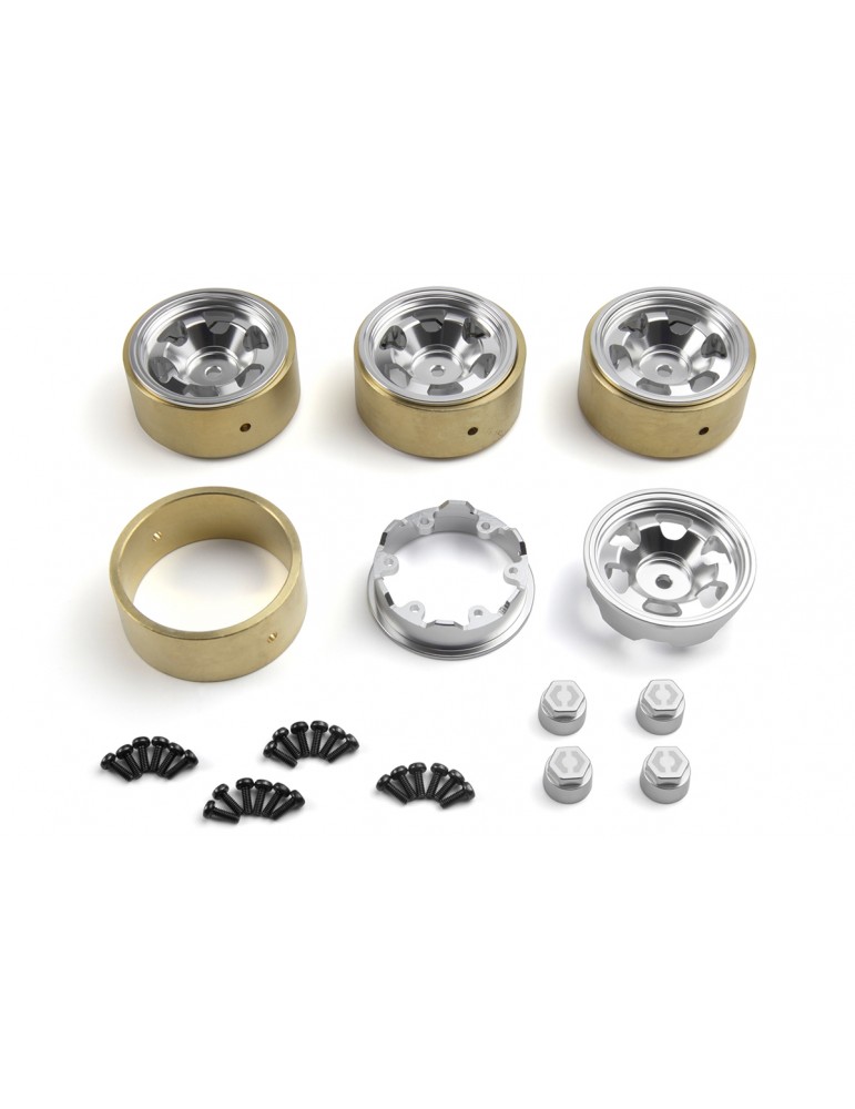 CL-6 Aluminum Wheel 1.2in (Silver/4pcs)