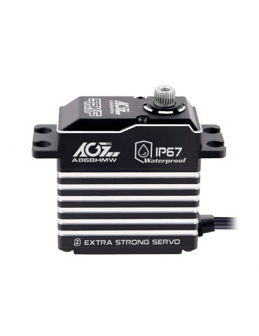 Servo pavara AGFRC A86BHMW 55kg IP67 bešepetėlinė – CyborgShop