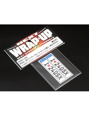 „I♥240SX“ 1:10 numerių lipdukai Wrap-UP Next – CyborgShop