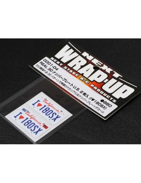 „I♥180SX“ 1:10 numerių lipdukai Wrap-UP Next – CyborgShop