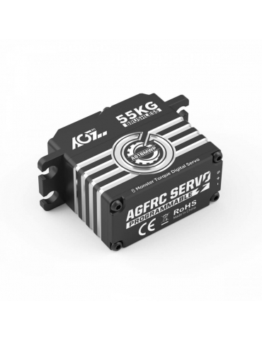 Servo pavara AGF-RC A81BMWP 55kg bešepetėlinė IP67 – CyborgShop