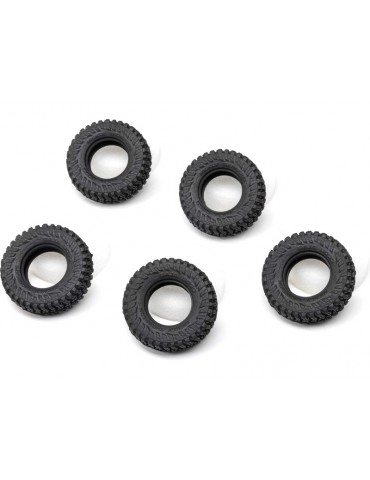 Axial Tires & Foam (5), M/T Baja Boss: SCX30