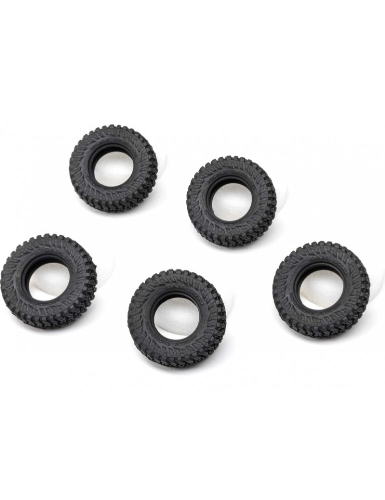 Axial Tires & Foam (5), M/T Baja Boss: SCX30