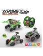 Konstruktoriai vaikams Wonderful Explorer Robot 4-in-1 radijo bangomis HB Toys – CyborgShop