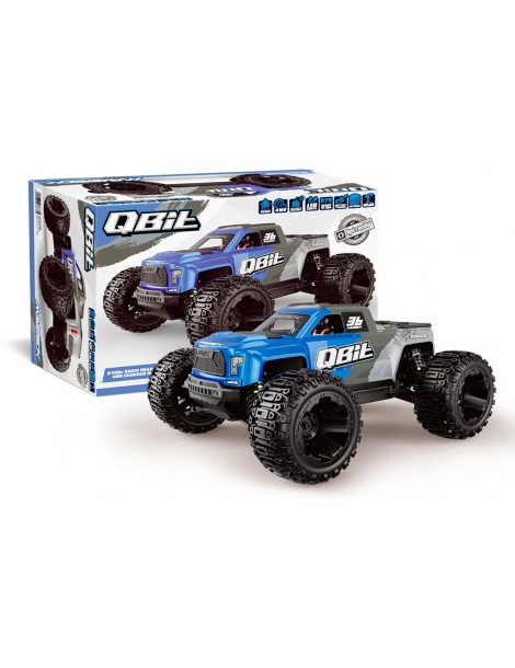 RC modelis Qbit MT 1:16 4WD Monster Truck mėlynas – CyborgShop