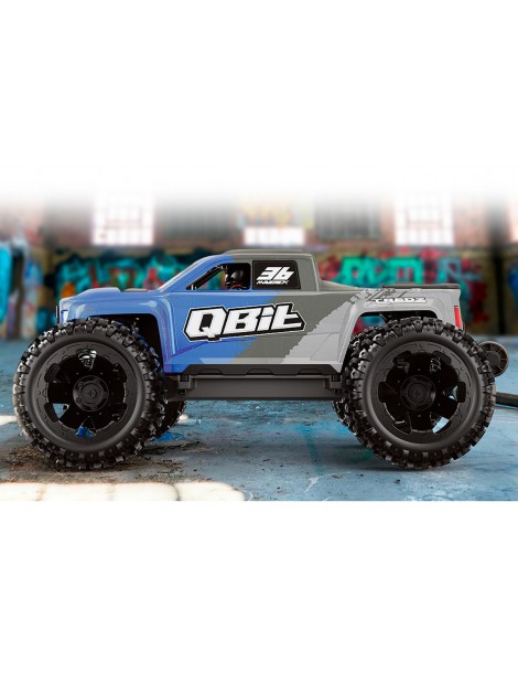 RC modelis Qbit MT 1:16 4WD Monster Truck mėlynas – CyborgShop