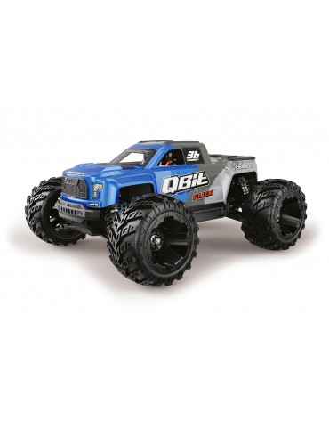 RC modelis Qbit MT Flux 1:16 4WD Brushless Monster Truck mėlynas – CyborgShop