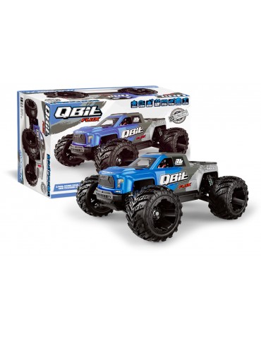 RC modelis Qbit MT Flux 1:16 4WD Brushless Monster Truck mėlynas – CyborgShop
