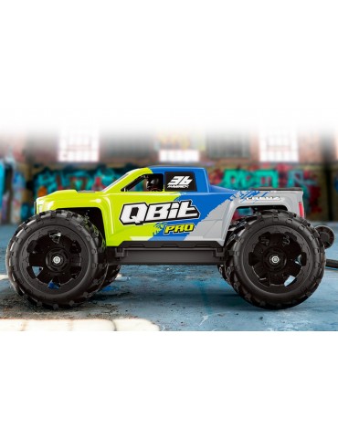 RC modelis Qbit MT Pro 1:16 4WD Monster Truck Fluoro Green – CyborgShop