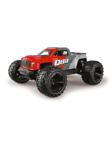RC modelis Qbit MT 1:16 4WD Monster Truck raudonas – CyborgShop