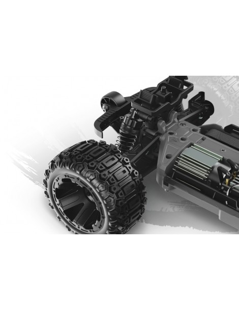 RC modelis Qbit MT 1:16 4WD Monster Truck raudonas – CyborgShop