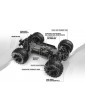 RC modelis Qbit MT 1:16 4WD Monster Truck raudonas – CyborgShop