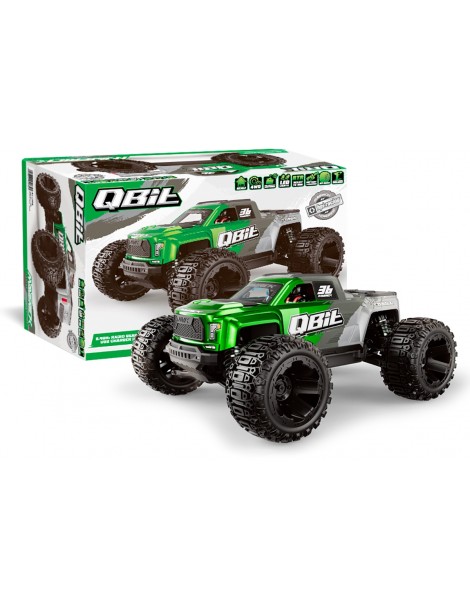 RC modelis Qbit MT 1:16 4WD Monster Truck žalias – CyborgShop