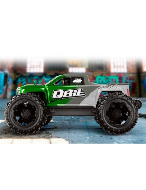 RC modelis Qbit MT 1:16 4WD Monster Truck žalias – CyborgShop