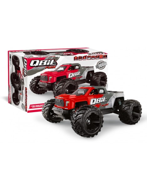RC modelis Qbit MT Flux 1:16 4WD Monster Truck raudonas – CyborgShop