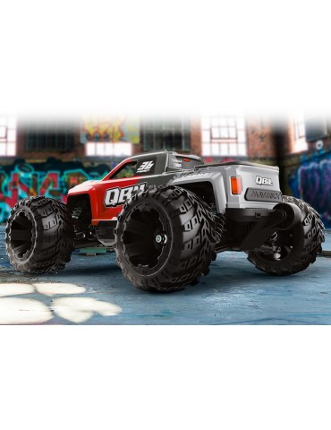 RC modelis Qbit MT Flux 1:16 4WD Monster Truck raudonas – CyborgShop