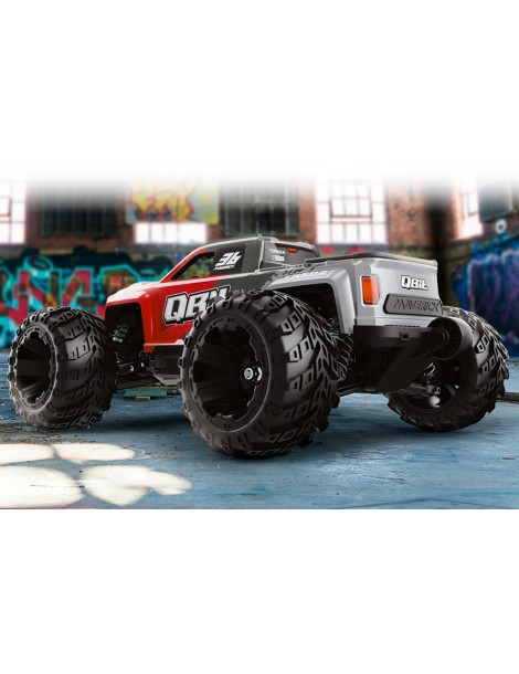 RC modelis Qbit MT Flux 1:16 4WD Monster Truck raudonas – CyborgShop