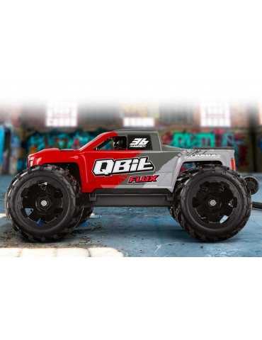 RC modelis Qbit MT Flux 1:16 4WD Monster Truck raudonas – CyborgShop