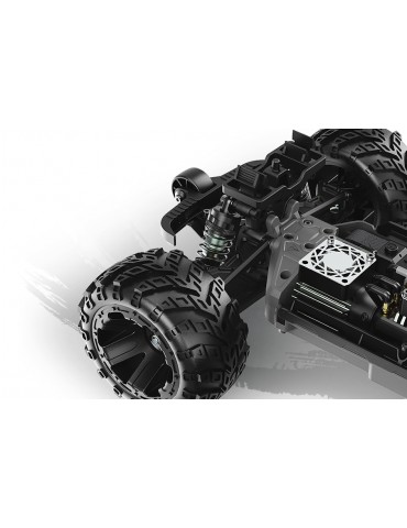 RC modelis Qbit MT Flux 1:16 4WD Monster Truck raudonas – CyborgShop