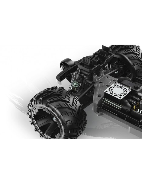 RC modelis Qbit MT Flux 1:16 4WD Monster Truck raudonas – CyborgShop