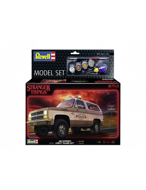 Stranger Things Hopper’s 1985 Chevy K5 Blazer 1/25 plastikinis modeliukas Revell 67724
