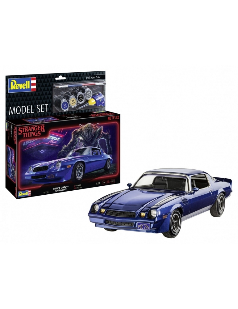 Stranger Things Billy’s 1979 Chevy Camaro Z-28 124 plastikinis modeliukas Revell 67728