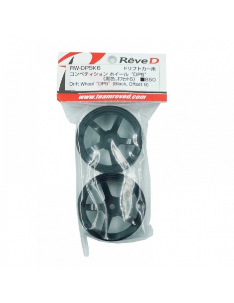 ReveD DP5 Competition +6 Offset ratlankiai juodi 2 vnt. - CyborgShop