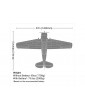 E-flite SNJ-5 AT-6 Texan RC lėktuvas 1.5 m – CyborgShop