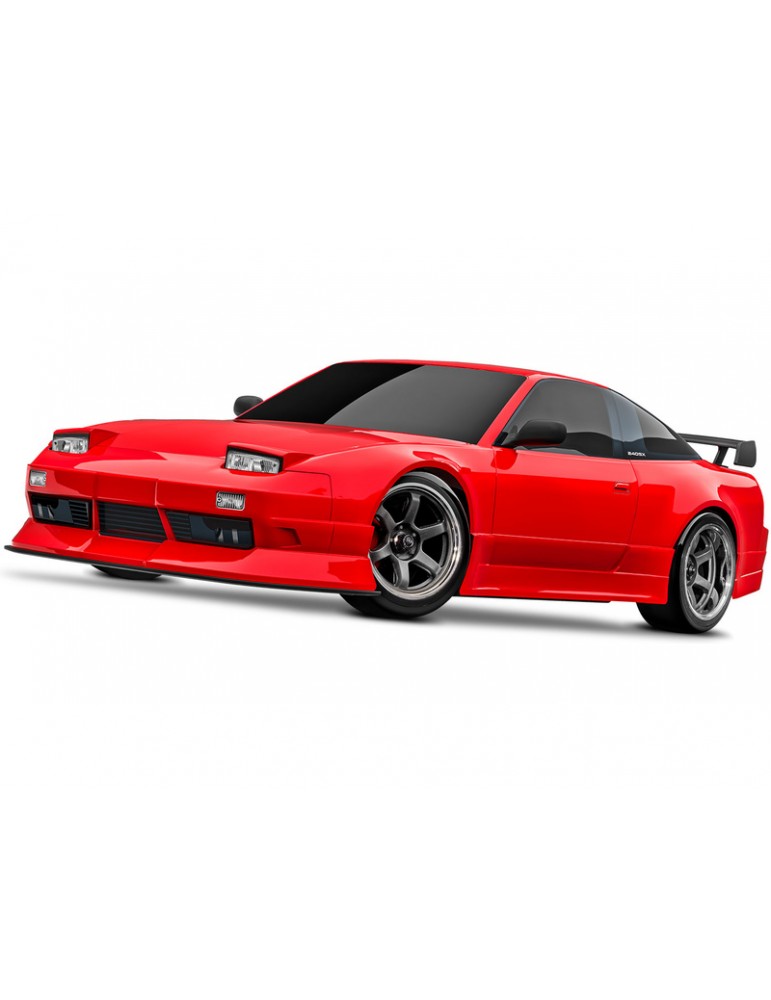 RC modelis Traxxas 4-Tec Drift Nissan 240SX 1:10 RWD raudonas – CyborgShop