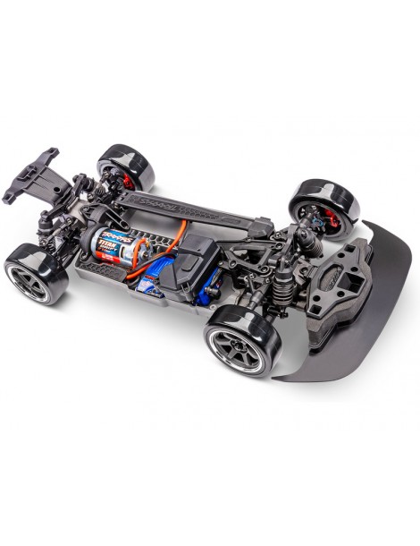 RC modelis Traxxas 4-Tec Drift Nissan 240SX 1:10 RWD raudonas – CyborgShop