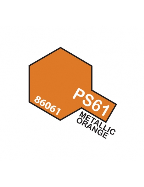 Tamiya Lexan purškiami dažai - Metallic orange, PS-61