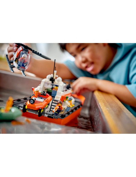 LEGO City - Coast Guard Rescue Boat & Helicopter