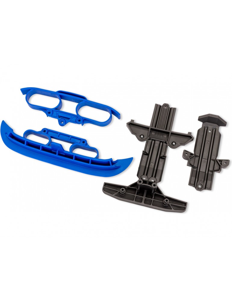 Traxxas Bumpers/ skid plates (blue)