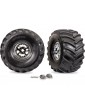 RC dalys Traxxas Terra Groove ratai ir padangos 2 vnt X-Monster – CyborgShop