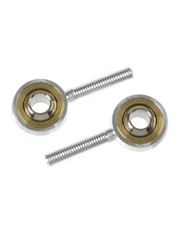 Aluminium Ball Link Outer thread M3 - Ball for M4 Screws (2)
