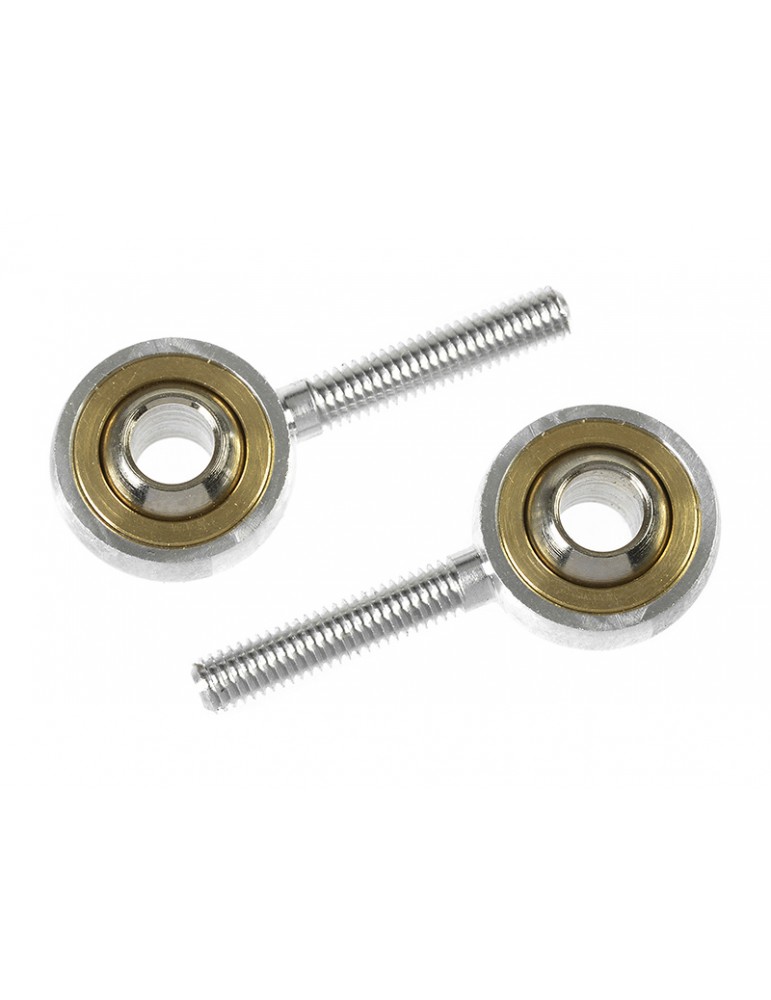Aluminium Ball Link Outer thread M3 - Ball for M4 Screws (2)