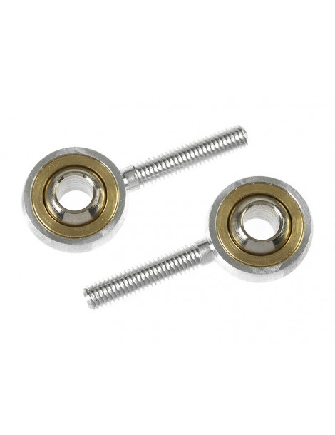 Aluminium Ball Link Outer thread M3 - Ball for M4 Screws (2)