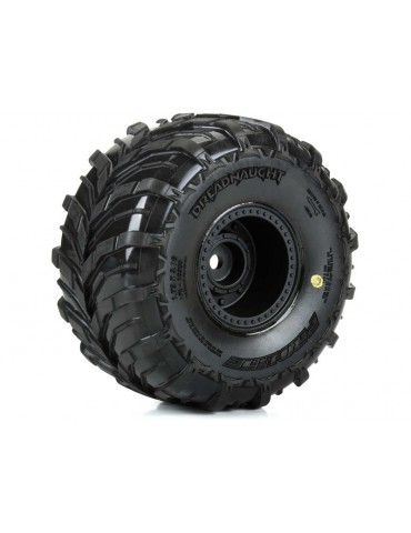 Pro-Line Dreadnaught Mounted Black Wheel F/R (4) for ARRMA GORGON/QUAKE GROM