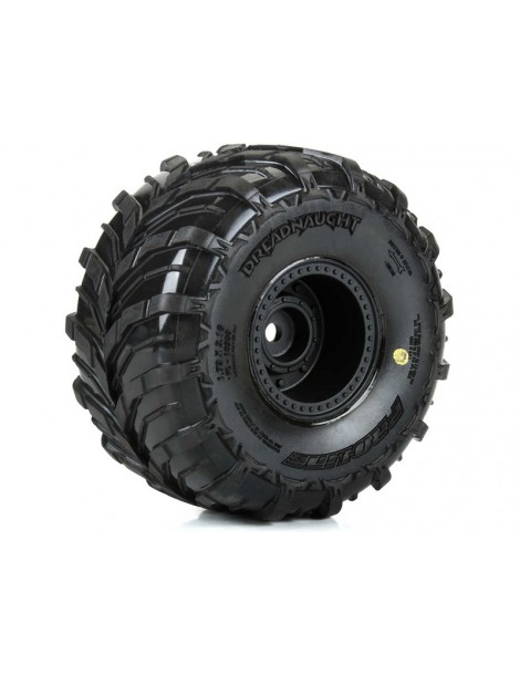 Pro-Line Dreadnaught Mounted Black Wheel F/R (4) for ARRMA GORGON/QUAKE GROM